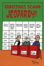 Christmas Senior Jeopardy Philip Witte Box of 12 Funny Christmas Cards