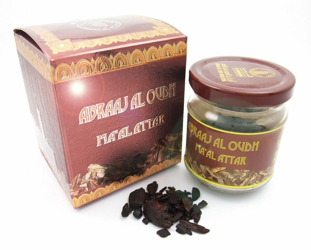 Abraaj Al Oudh Ma'Al Attar by Al Haramain 50 grams Incense Free