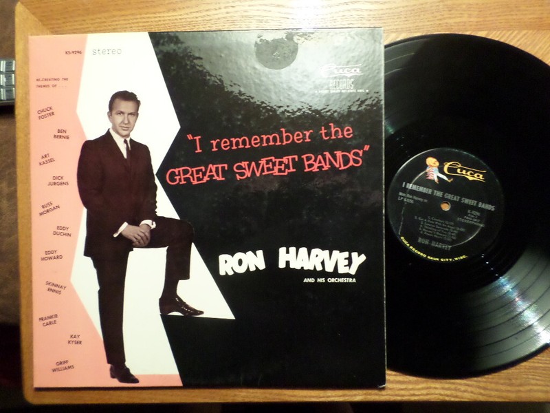 CUCA LP RECORD KS 9296 / RON HARVEY/I REMEMBER THE GREAT SWEET BANDS/ VG MINUS