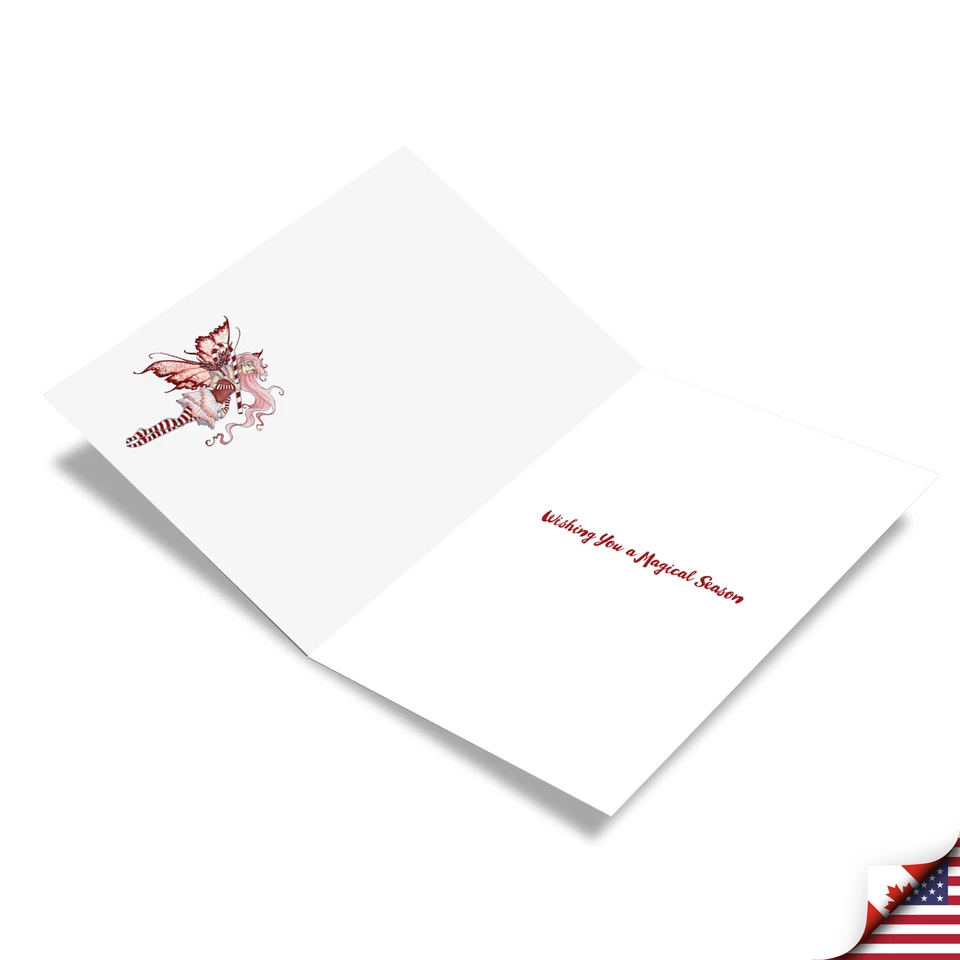 12 Tarjetas de Felicitación de Navidad (1 Diseño, 12 Tarjetas) - Hadas C3371CXSG-B12x1 Foto 2 de 4