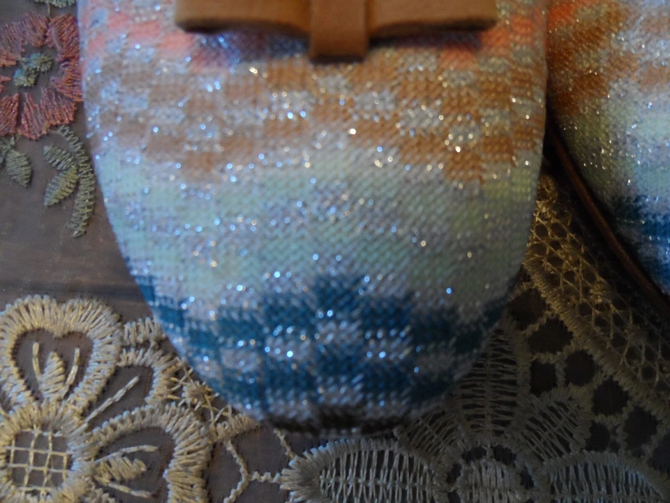 Nuevo Missoni Multicolor Zig Zag Patrón Crotchet Tejido Ballet Talla Plana 39.5B Foto 4 de 4