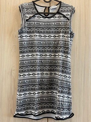 Maxi Shirt Tanktop PINKO - Damen - Gr. M - schwarz-weiß