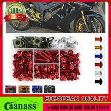 For HONDA VFR800 CBR 1000RR 1100XX 600 F2 F3 F4 F4i Fairing Bolts Screws Kit Nut