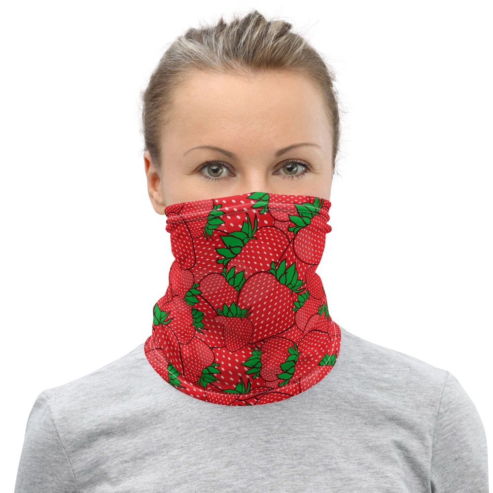 New Yummy Strawberries Protective Face Cover Facemask / Face Mask / Balaclava