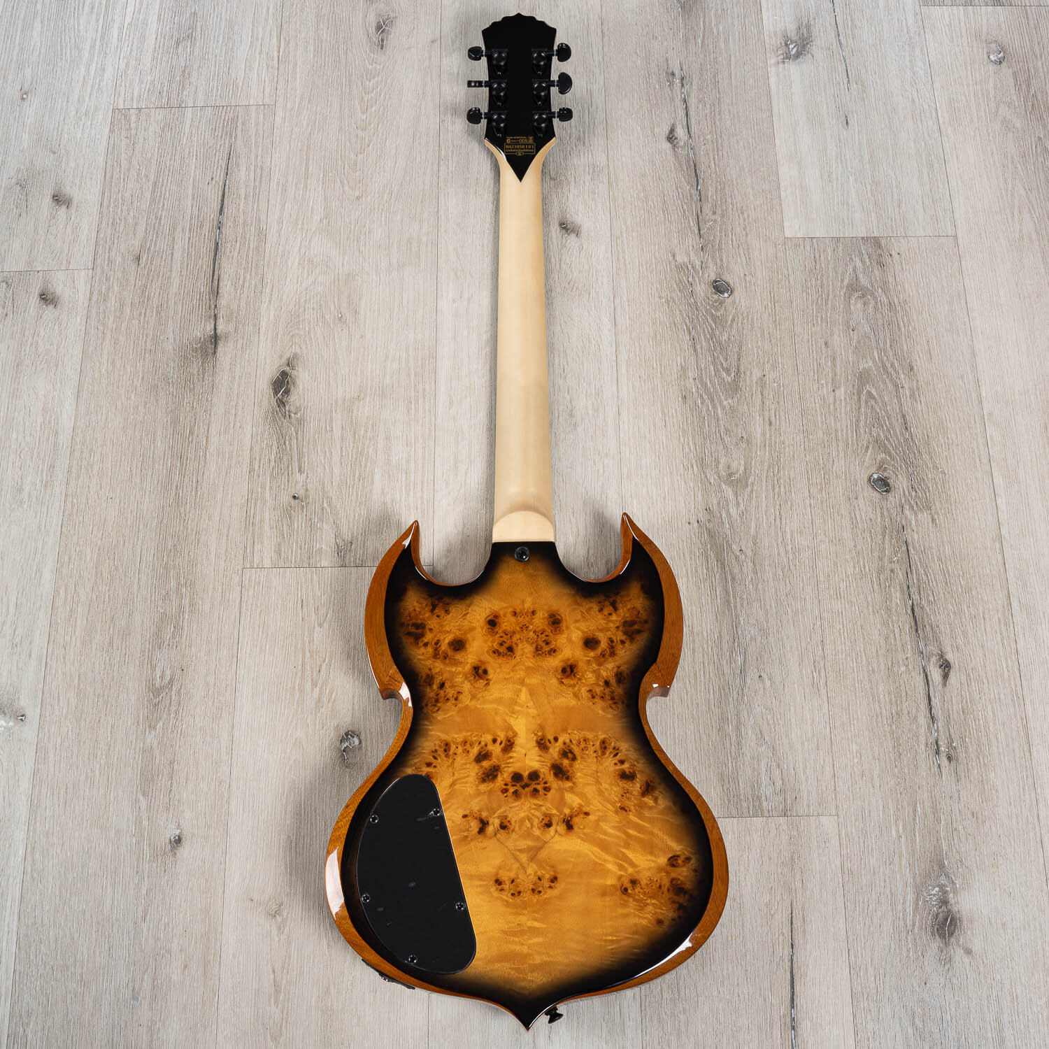 Wylde Audio Barbarian Buzzsaw Guitar, Ebony Fretboard, Buzzsaw Charcoal