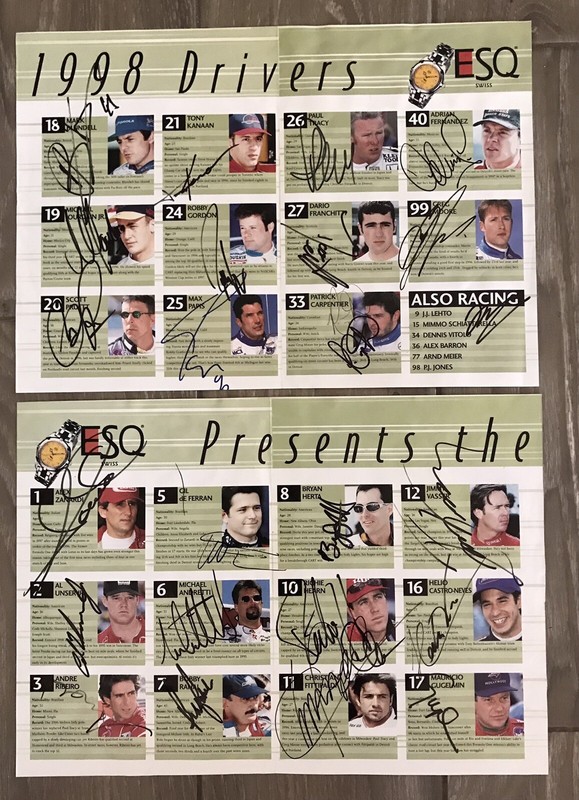 1998 Indy Car-Driver Program AUTOGRAPHED x24 Franchitti Moore Andretti
