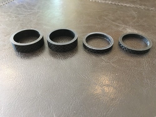 Distanziali sterzo carbonio 1 1/8, set 30 mm - Foto 2 di 2