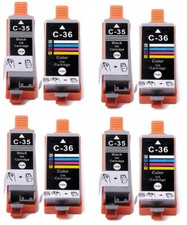PGI-35 CLI-36 Ink Set chip for use with Canon Pixma iP100 iP110 Photo Printer