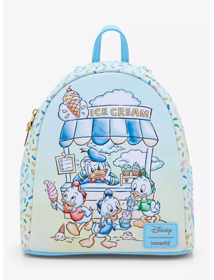 Loungefly Disney Donald Duck Nephews Ice Cream Mini Backpack  display picture 3