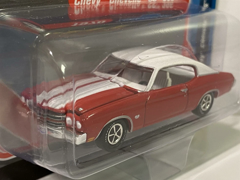 Chevy Chevelle Ss 1970 396 Bianco Rosso 1:64 Racing Champions RC012 - Immagine 3 di 4