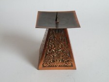 KERZENHALTER  LEUCHTER Kupfer BRUTALIST 8,5cm hoch