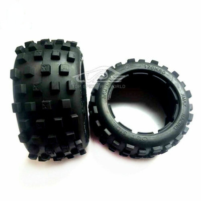 Rückseite Knobby Reifen Haut 2pc für 1/5 HPI RV Km Baja 5b Ss Truck Rc teile
