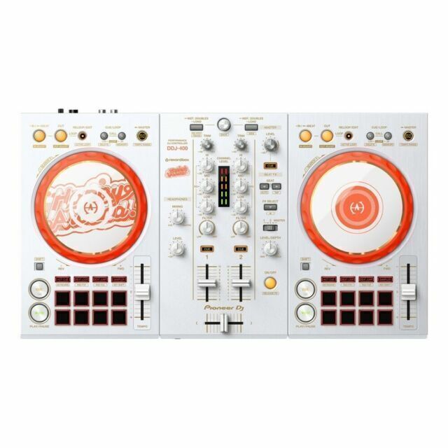 Pioneer DJ DDJ-400-HA DJ Controller - White/Orange for sale online