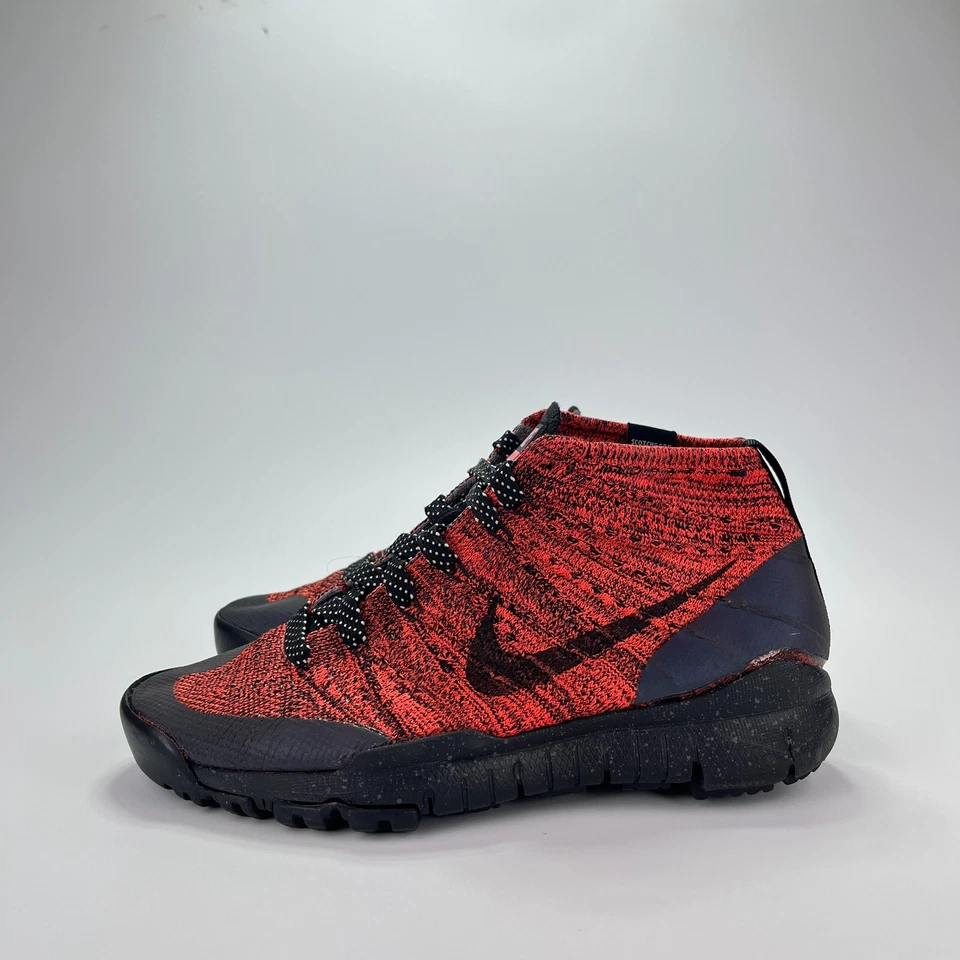 Nike Flyknit Trnr Chukka Fsb Bright Crimson Black Sequoia Shoes Women's Size 7.5 - Image 2 of 4