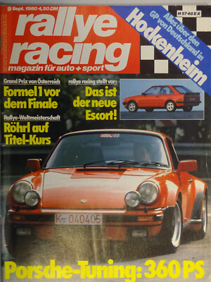 rallye racing 9 / 80 1980 , Maxda RX 7, Fiat Panda, Kremer Porsche, Ford Escort