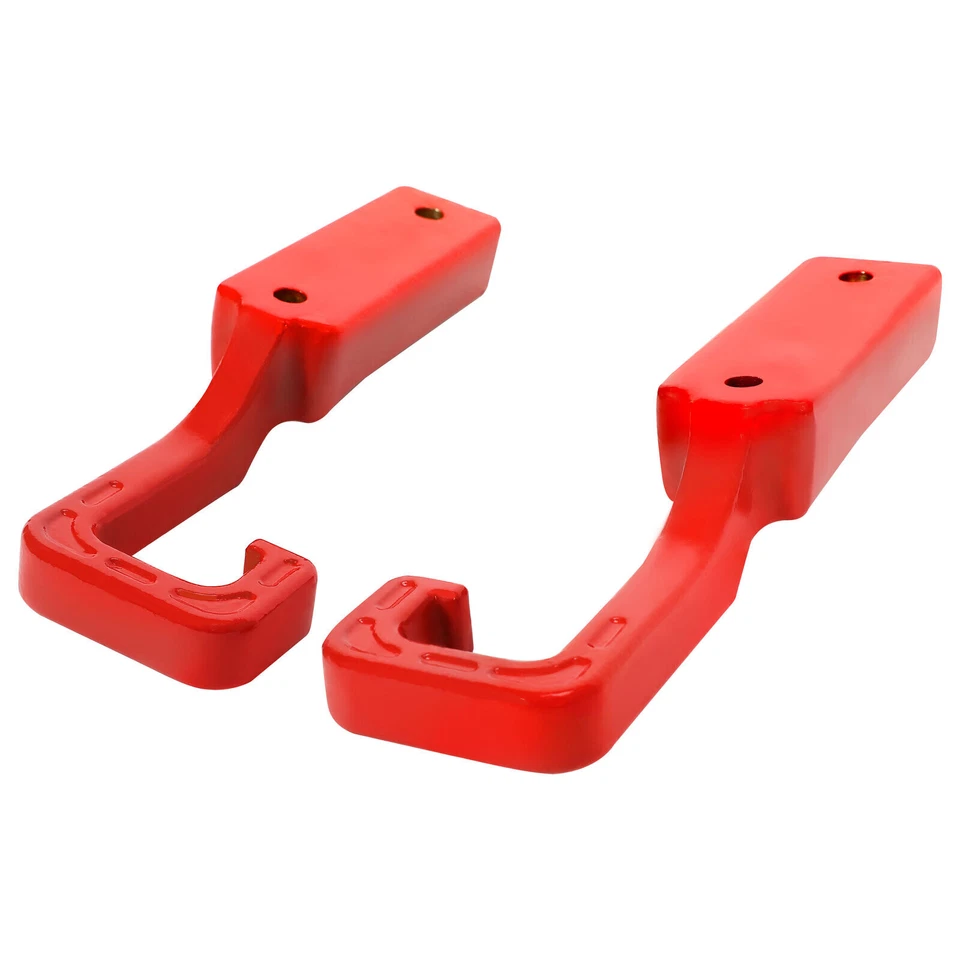 Ganchos de remolque de acero forjado rojo con tornillos para Jeep Grand Cherokee 2015-2023 Foto 4 de 4