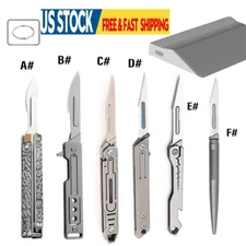 Various Model EDC Folding Utility Knife Cutter Scalpel Blade Pocket Outdoor Tool