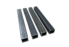SQUARE STEEL TUBE, 1.25" x 1.25" x 1/8" x 12" long - 4 pieces