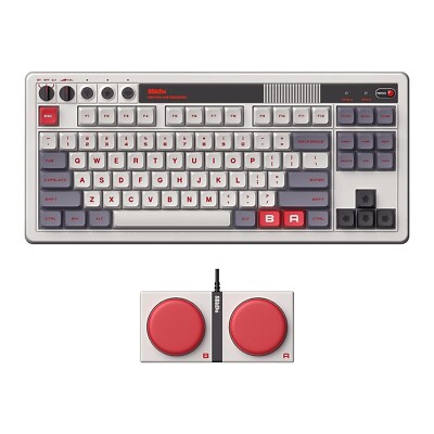 8Bitdo Kabellose Retro Mechanische Tastatur Hot-Swap Programmierbar - QWERTZ DE