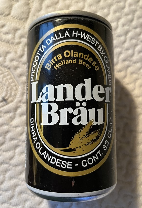Super RARE Vintage Lander Brau Steel Can