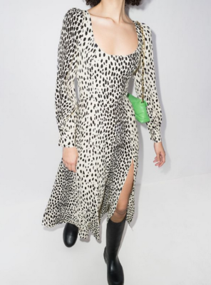 REFORMATION Alessi Cheetah Print Midi Dress Size 2 Orig. $248 NWT | eBay