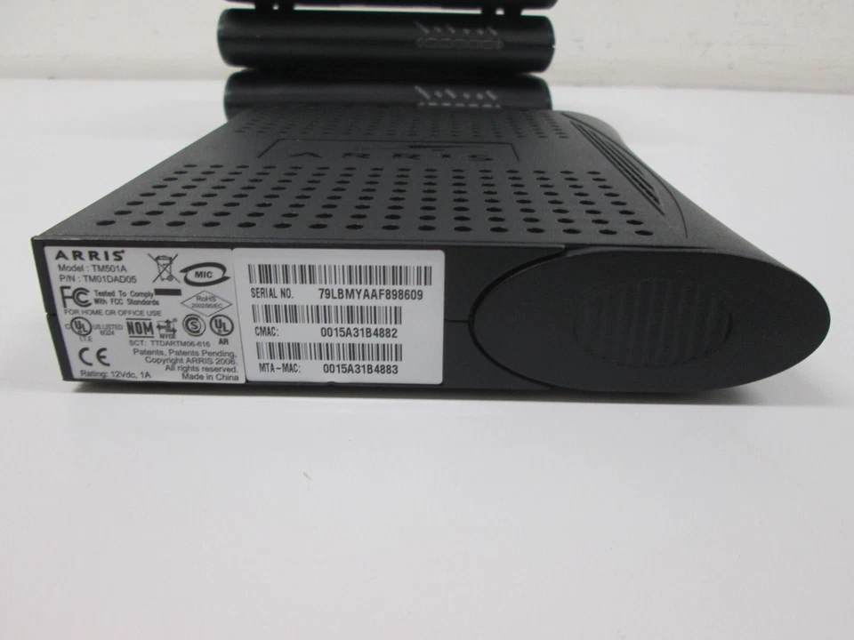 LOT OF 5 Arris TM501A Cable Modems (NO CORDS) - Image 3 of 4