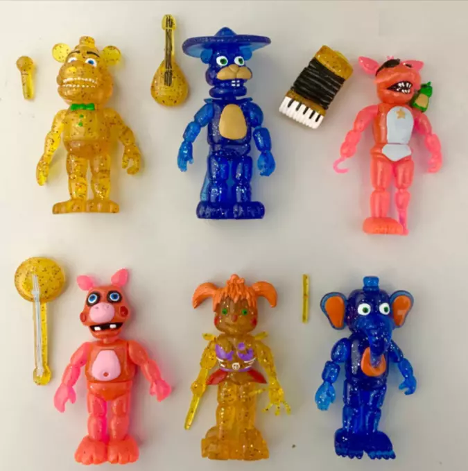 6PCS 6in Five Nights at Freddy's Action Figures Christmas Nightmare FNAF  Toy Set