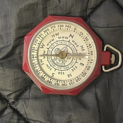 Vintage Official BSA Boy Scouts of America Compass Taylor Bar Needle Bakelite