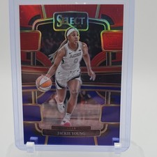 2024 Panini Select WNBA Jackie Young Red Blue Prizm #38 Serial Numbered /399