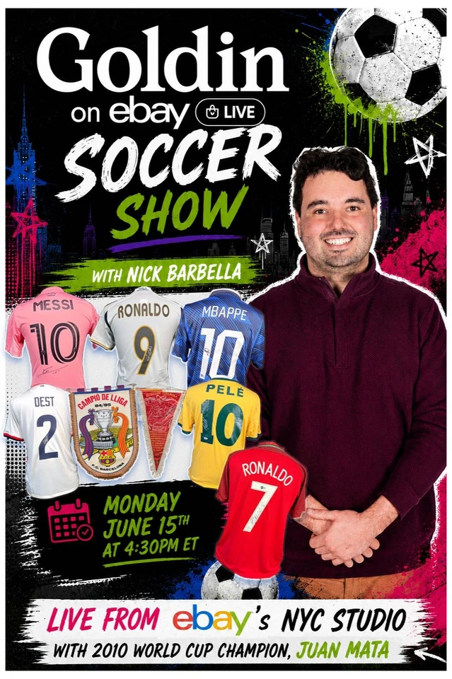 MESSI, RONALDO, MBAPPÉ & MORE SIGNED JERSEYS! Live from NYC!