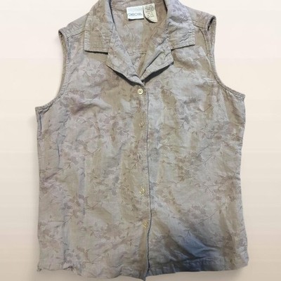 western floral button up vest