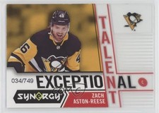 2018 Upper Deck Synergy Exceptional Talent 34/749 Zach Aston-Reese #ET-32 0ta9