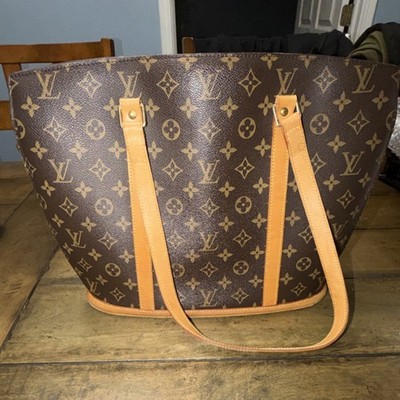 Louis Vuitton Monogram Babylone Shoulder Bag Zip Top Inner Pockets Brown Gold