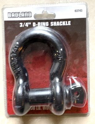 BADLAND 3/4IN D-RING SHACKLE 63743