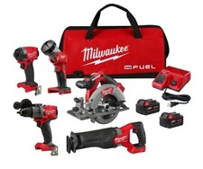 Milwaukee 3697-25 M18 FUEL 18V 5 Narzędzie Bezprzewodowy bezszczotkowy zestaw litowo-jonowy