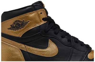 NIKE AIR JORDAN ハイカットスニーカー ブラック ゴールド Air Jordan 1 Retro High OG Black Metallic Gold DZ5485-071 Men Size