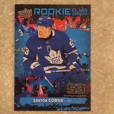 Upper Deck Series 2 2025-26 Rookie Class RC-26 Easton Cowan Maple Leafs