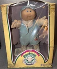 1985 Cabbage Patch Kids Preemie March Of Dimes Blue Eyed Bald Fabian Meyer W/Box