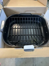 All-Clad Specialty Stainless Steel Large Roaster with Nonstick, Silver