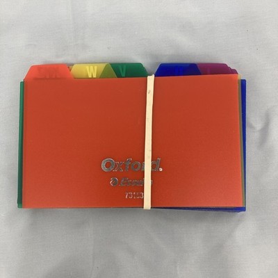 Oxford Poly Index Card Guide Set, 3 x 5 Inches, A-Z, 3 x 5 Assorted 
