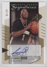 2010-11 Ultimate Collection Rookie Signatures 81/99 Al-Farouq Aminu #68 Auto 3c7