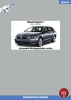 Download PDF Skoda Superb 3 (2015-2019) Reparaturleitfaden Karosserie Monta...