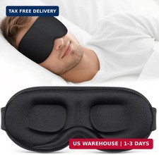 Sleep Mask for Men Women - 100 Blackout Eye Masks for Sleep - 3D Soft Sleeping