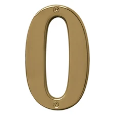 Hy-Ko™ 5" Polished Brass Number 0 (3 pcs.)