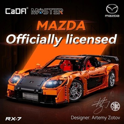 CaDA Master 1:8 Mazda RX-7 C61502 RC Modellbausatz 3305 Teile Sammler-Set NEU