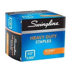 SWINGLINE STAPLES, HEAVY DUTY FOR DESKTOP STAPLERS, 1/2" LENGTH 5000/BOX 79392
