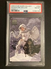 2009 TOPPS STAR WARS GALAXY SERIES 4 CARD PADME ADVENTURE ON ILUM 19 384 PSA 8