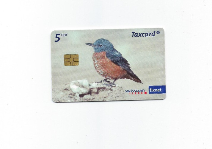 Telephone card tax card (Switzerland) Steinrötel WWF