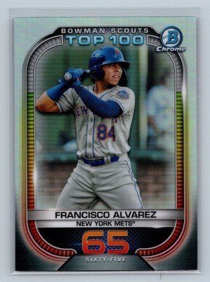 2021 Bowman Bowman Scout s Top 100 Francisco Alvarez #BTP-65 New York Mets