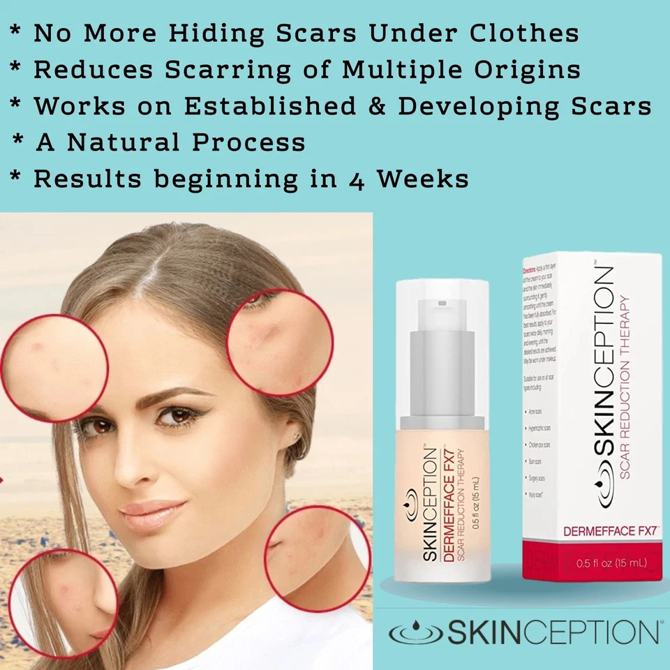 Fluido Skinception Dermefface FX7 0,5. Tratamiento reductor de cicatrices Oz para el acné Foto 4 de 4